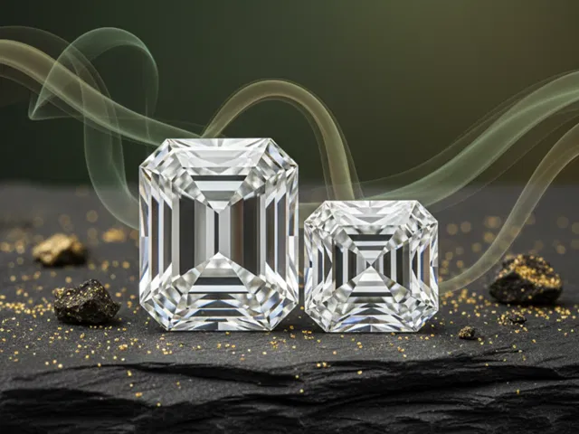 EARTH SIGNS EMERALD CUT DIAMOND & ASSCHER CUT DIAMOND